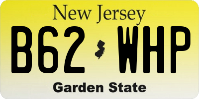 NJ license plate B62WHP