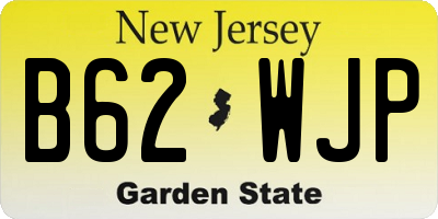 NJ license plate B62WJP