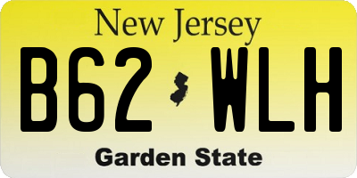 NJ license plate B62WLH