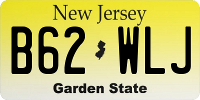 NJ license plate B62WLJ