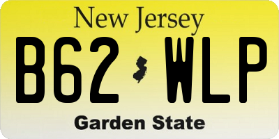 NJ license plate B62WLP