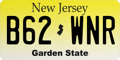 NJ license plate B62WNR