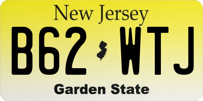 NJ license plate B62WTJ