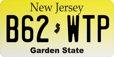 NJ license plate B62WTP