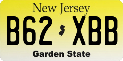 NJ license plate B62XBB
