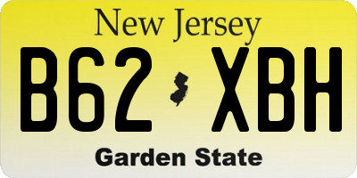 NJ license plate B62XBH