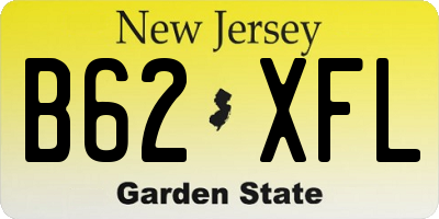 NJ license plate B62XFL