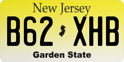 NJ license plate B62XHB
