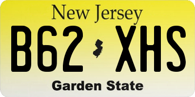 NJ license plate B62XHS