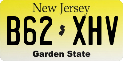 NJ license plate B62XHV