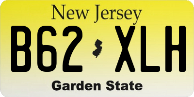 NJ license plate B62XLH