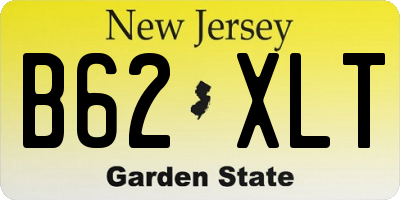 NJ license plate B62XLT