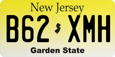 NJ license plate B62XMH