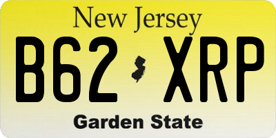 NJ license plate B62XRP