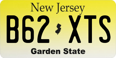 NJ license plate B62XTS