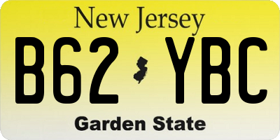 NJ license plate B62YBC