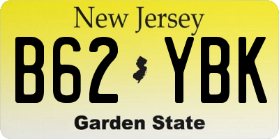 NJ license plate B62YBK