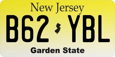 NJ license plate B62YBL