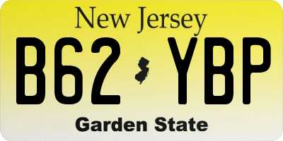 NJ license plate B62YBP
