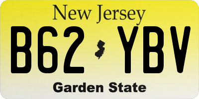 NJ license plate B62YBV