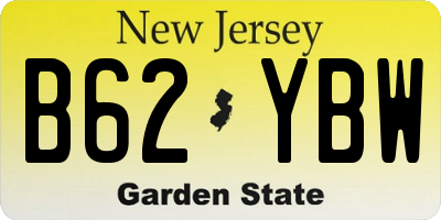 NJ license plate B62YBW