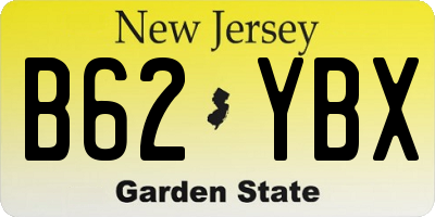NJ license plate B62YBX