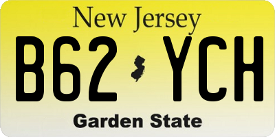 NJ license plate B62YCH