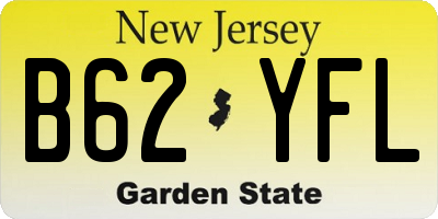NJ license plate B62YFL