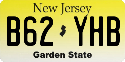 NJ license plate B62YHB