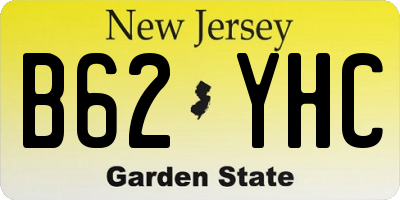 NJ license plate B62YHC