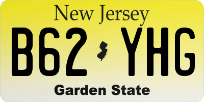 NJ license plate B62YHG