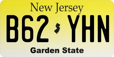 NJ license plate B62YHN