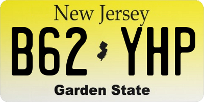NJ license plate B62YHP