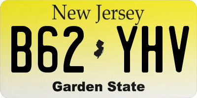 NJ license plate B62YHV