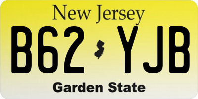 NJ license plate B62YJB