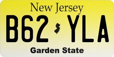 NJ license plate B62YLA