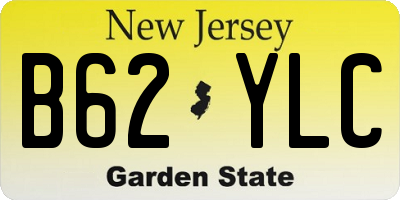 NJ license plate B62YLC