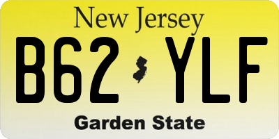 NJ license plate B62YLF