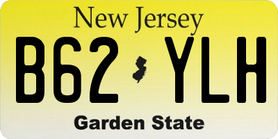 NJ license plate B62YLH