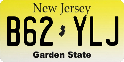 NJ license plate B62YLJ