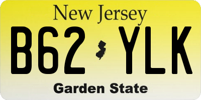 NJ license plate B62YLK