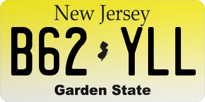 NJ license plate B62YLL