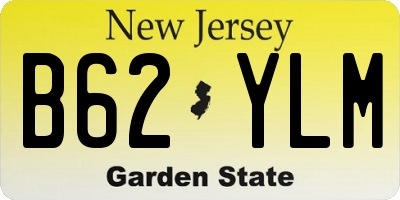 NJ license plate B62YLM
