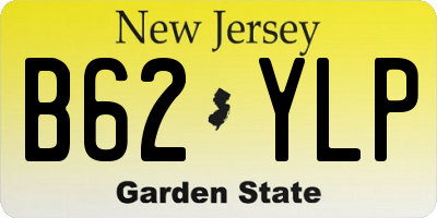 NJ license plate B62YLP
