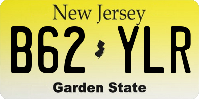 NJ license plate B62YLR