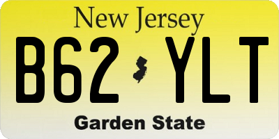 NJ license plate B62YLT