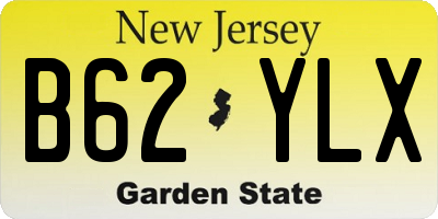 NJ license plate B62YLX