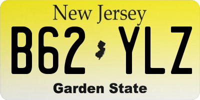 NJ license plate B62YLZ