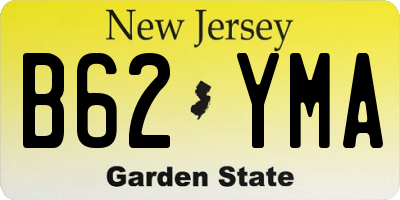 NJ license plate B62YMA