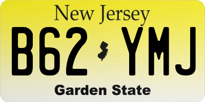 NJ license plate B62YMJ